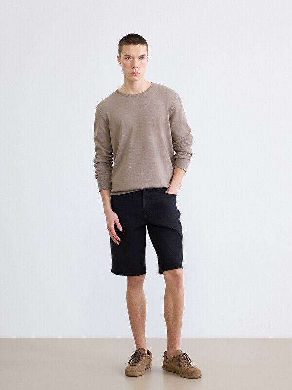 Moudda LC Waikiki - Bermuda en denim pour Homme couleur Rodeo noir - Tunisie 1