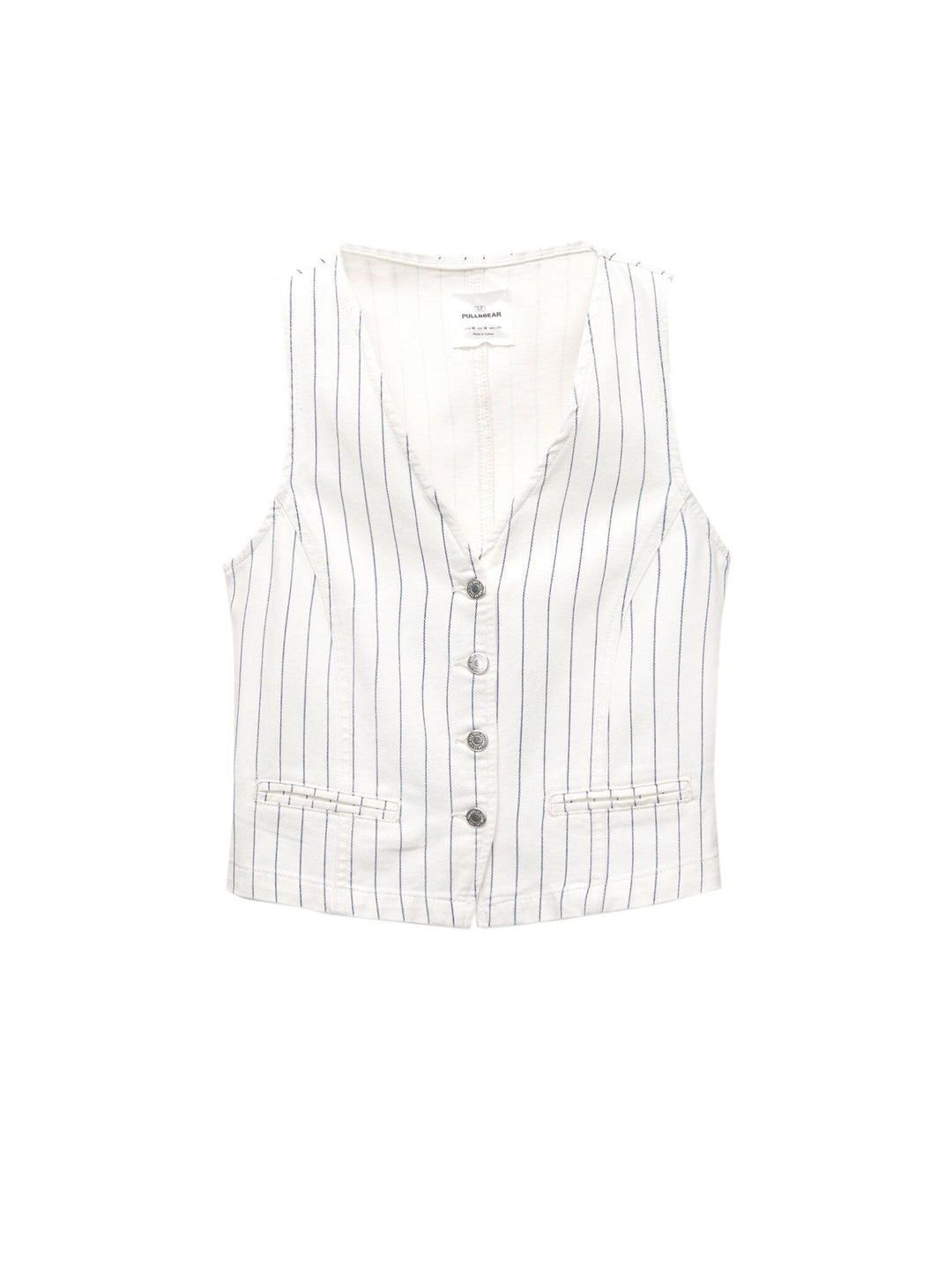 Moudda PULL & BEAR - Gilet Blanc - Rayures - Tunisie 1