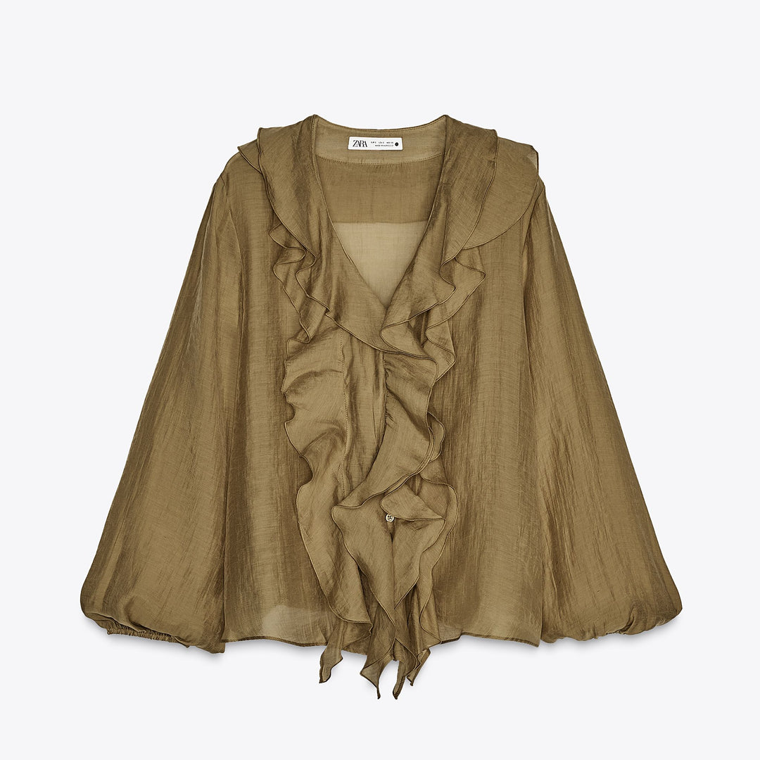 Moudda ZARA - Chemise - Volants & Manches Bouffantes - Tunisie 1