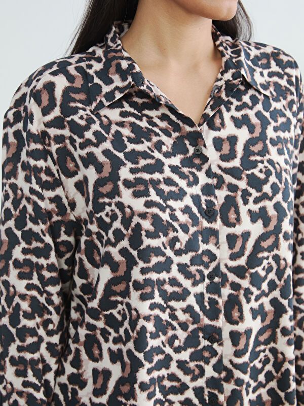 Moudda LC Waikiki - Chemise imprimée manches longues en tissu pour Femme - Tunisie 3