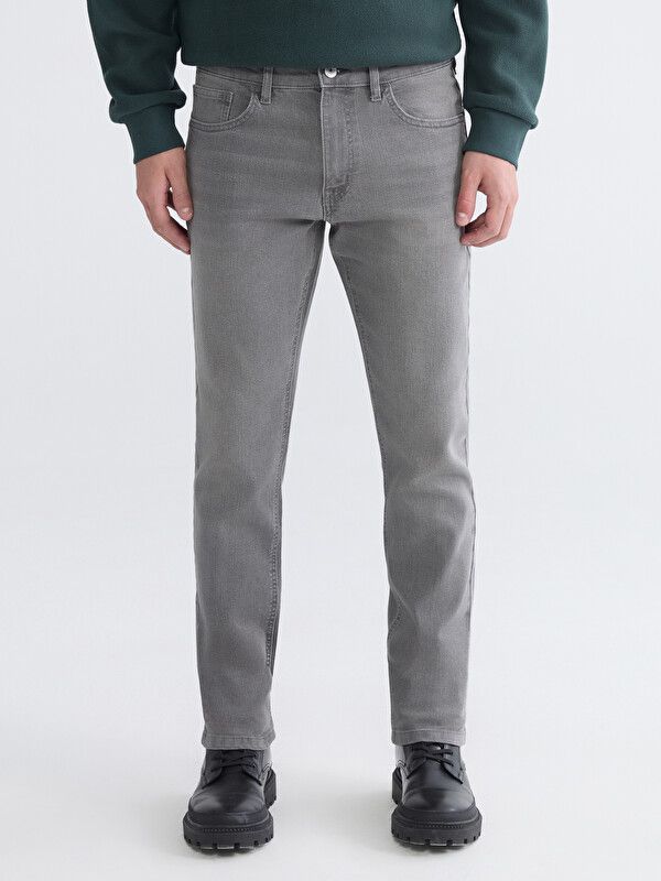 Moudda LC Waikiki - Jean basique en denim pour Homme couleur Rodeo gris - Tunisie 2