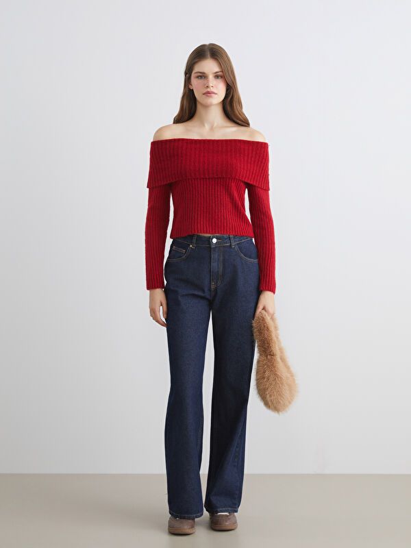 Moudda LC Waikiki - Pull en tricot Femme Rouge - Tunisie 2