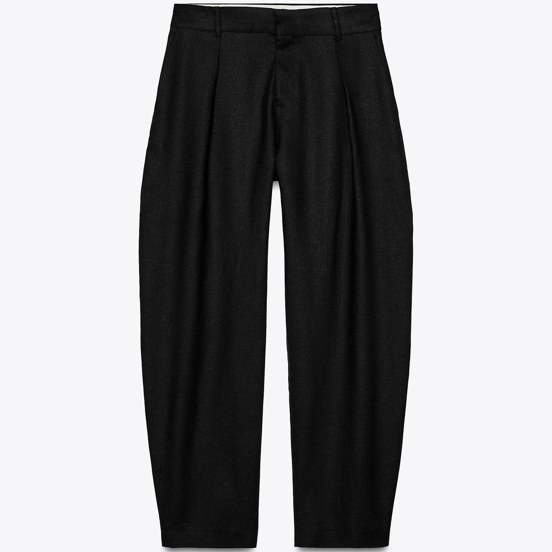 Moudda ZARA - Pantalon Barrel - Pinces & Noir - Tunisie 1
