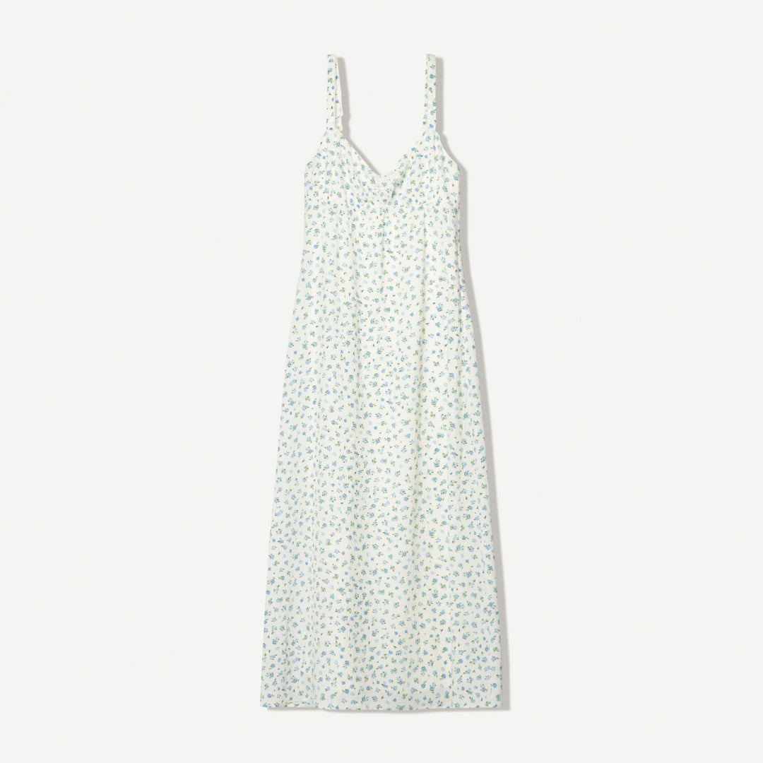 Moudda BERSHKA - Robe Midi Bretelles - Gaufré & Fleurs - Tunisie 1
