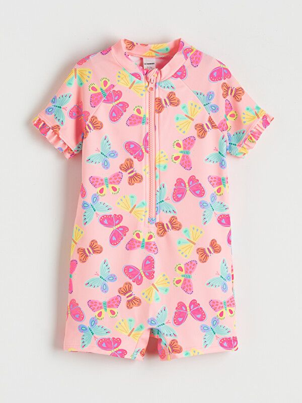 Moudda LC Waikiki - Maillot de bain en jersey pour Fille couleur Rose imprimé - Tunisie 1