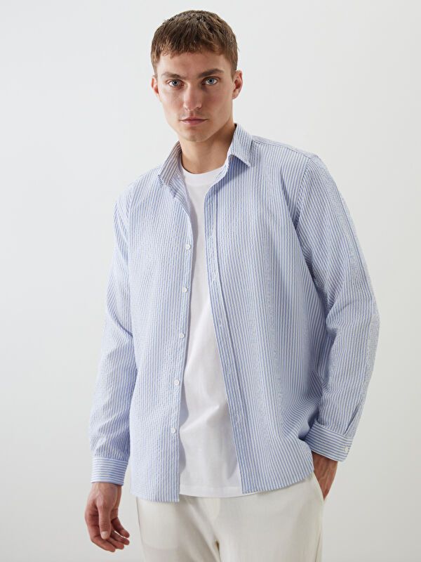 Moudda LC Waikiki - Chemise manches longues en tissu pour Homme - Tunisie 1