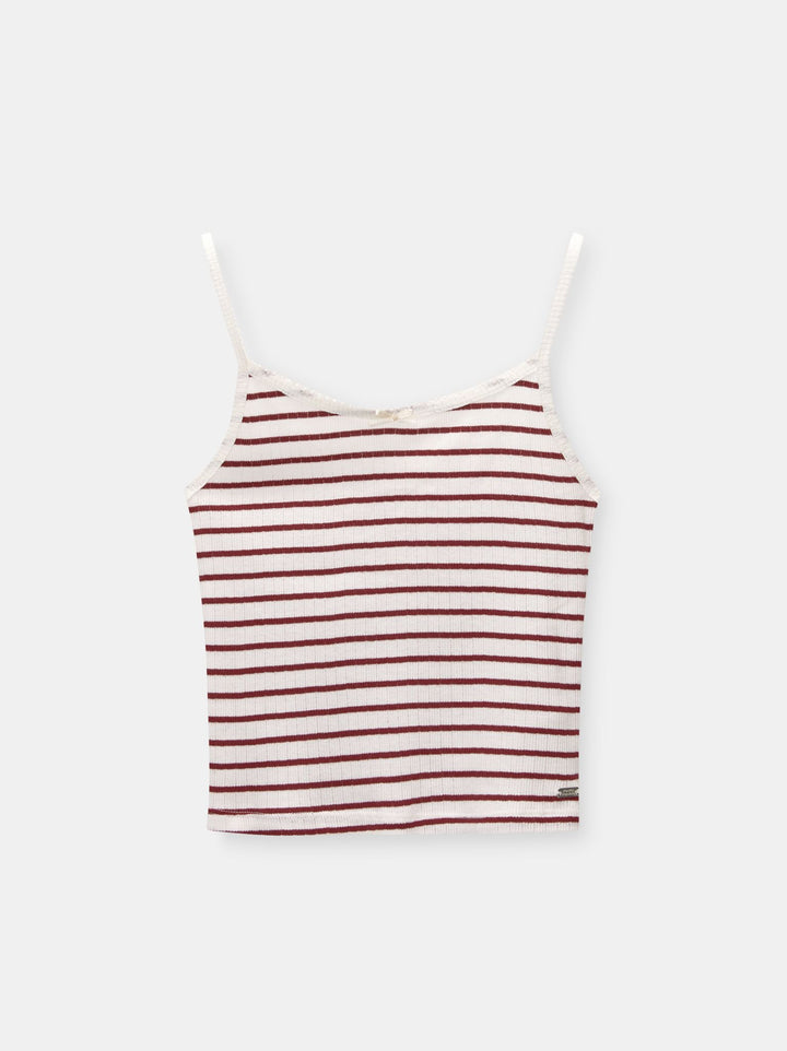 Moudda PULL & BEAR - Top Pacific Dentelle Rayures - Tunisie 1