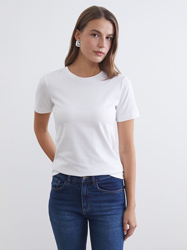 Moudda LC Waikiki - Body basique manches courtes en jersey pour Femme - Tunisie 1