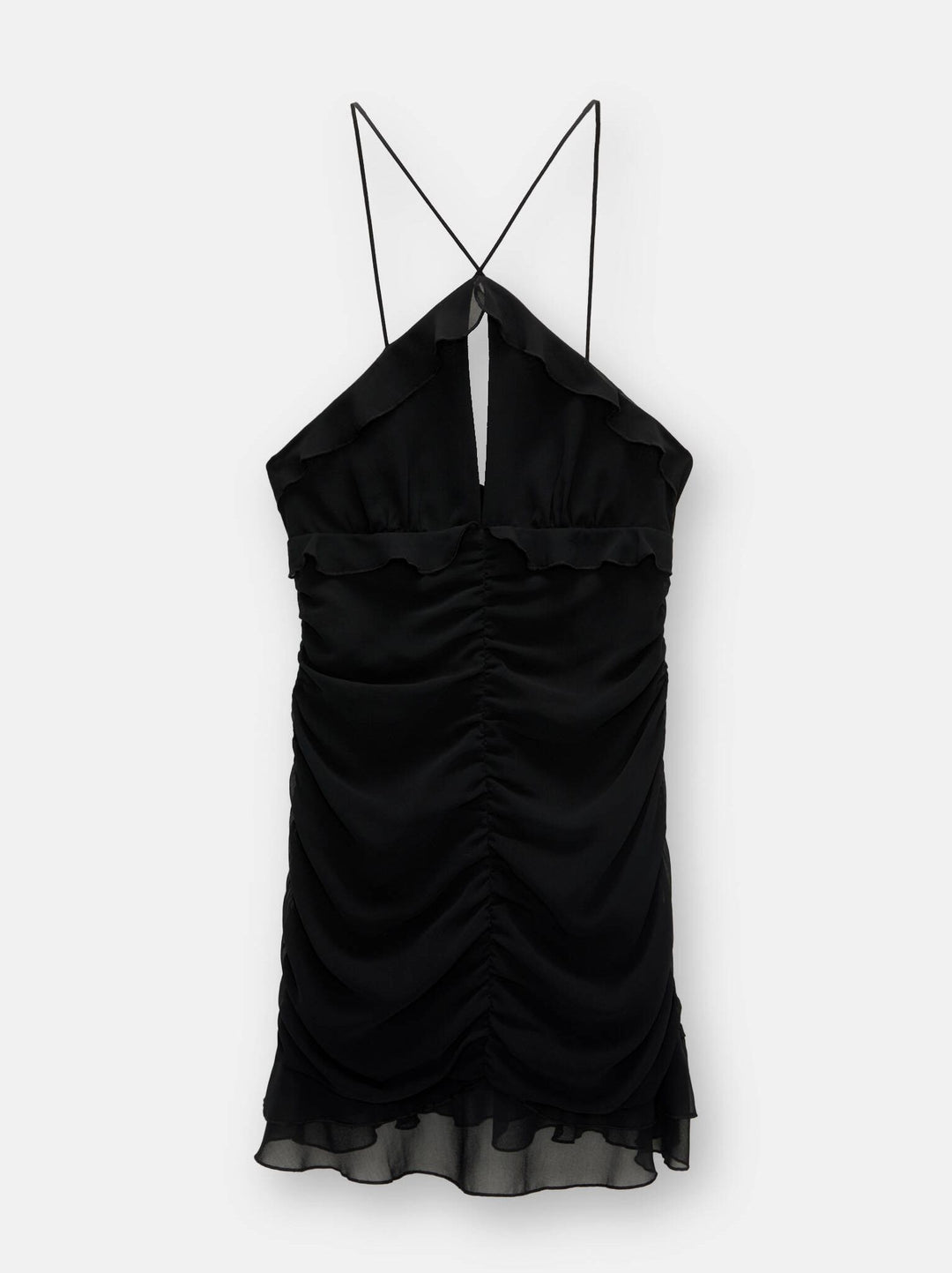 Moudda PULL & BEAR - Robe Halter Volants Nuit - Tunisie 7