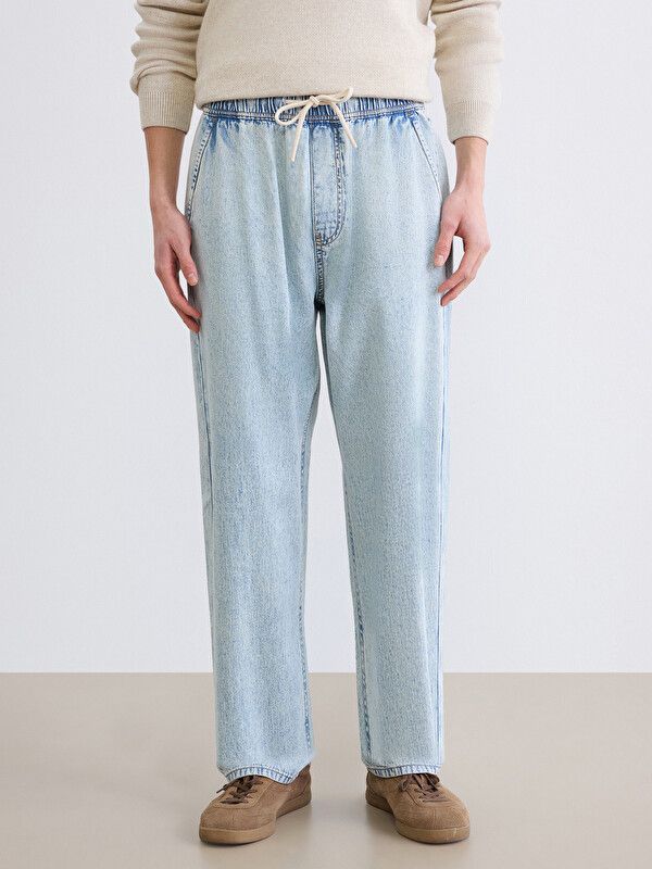 Moudda LC Waikiki - Jean basique en denim pour Homme couleur Bleu indigo clair rodé - Tunisie 2