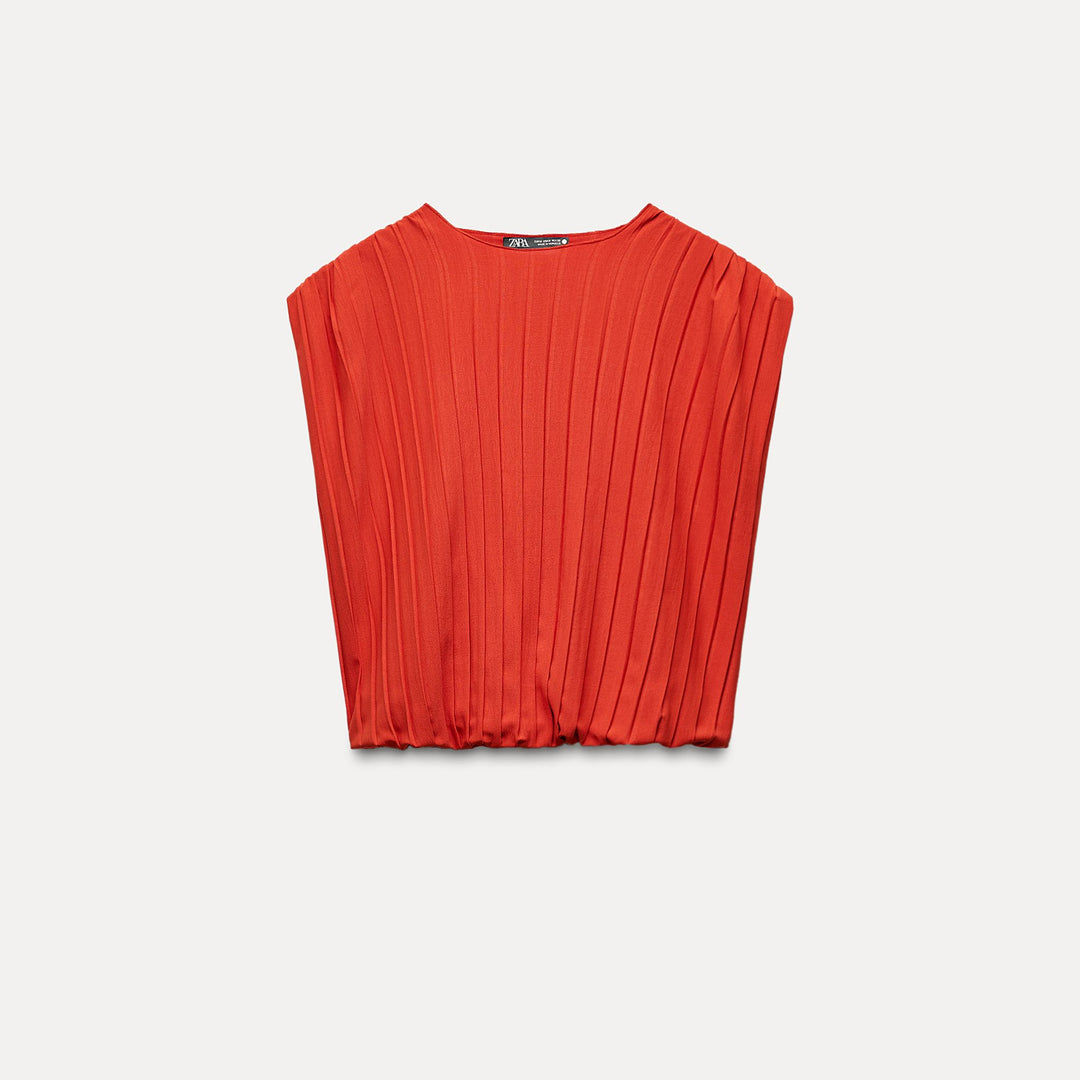 Moudda ZARA - Top plissé bouffant - Tunisie 1