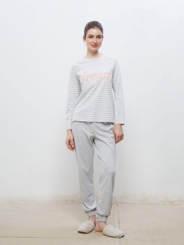 Moudda LC Waikiki - Pyjama en jersey à manches longues pour Femmes - Tunisie 2