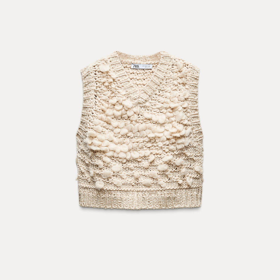 Moudda ZARA - Gilet maille bouclette - Tunisie 2