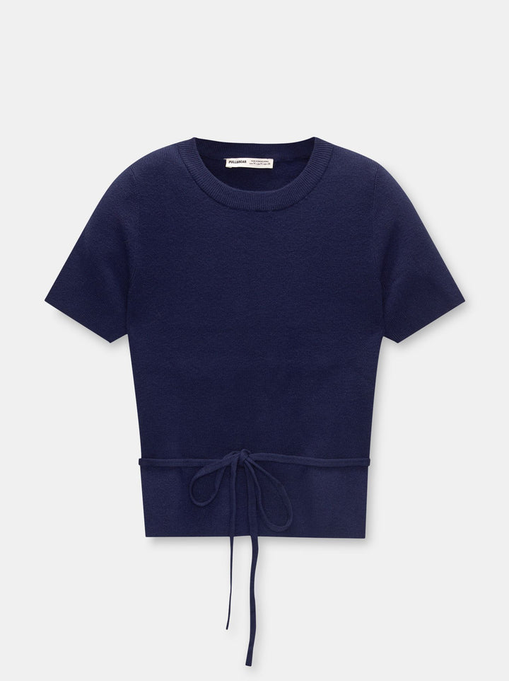 Moudda PULL & BEAR - Pull Manches Courtes Ceinture - Tunisie 3