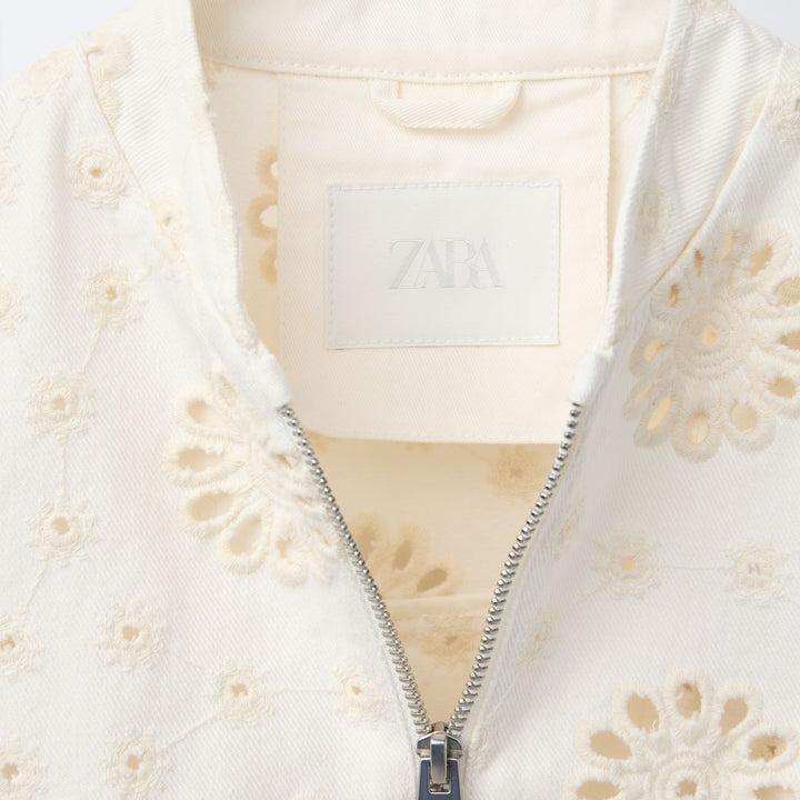 Moudda ZARA - Veste Fille - Broderie Suisse Bicolore - Tunisie 3
