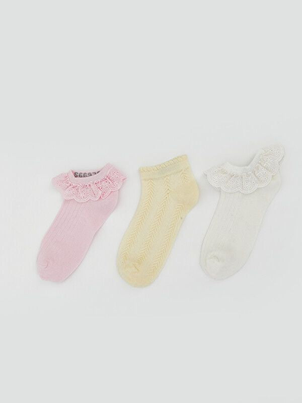 Moudda LC Waikiki - Chaussettes liner trainer (sport) pour Fille couleur Rose clair - Tunisie 1