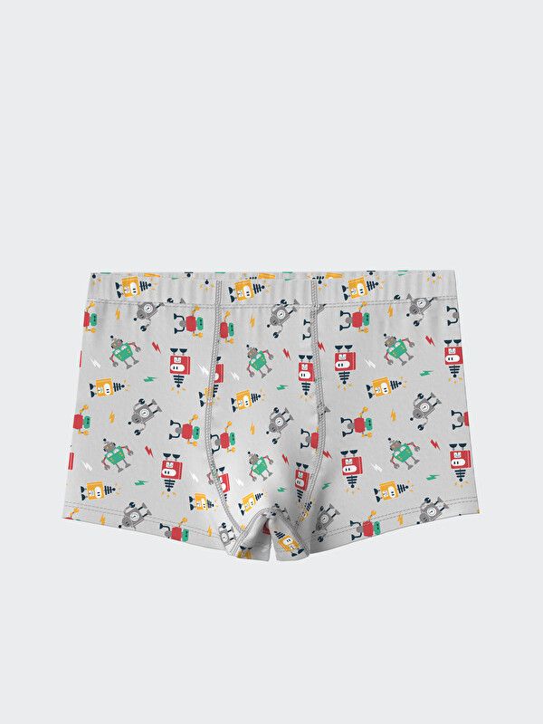 Moudda LC Waikiki - Boxer en jersey pour Garçon couleur Gris clair imprimé - Tunisie 3