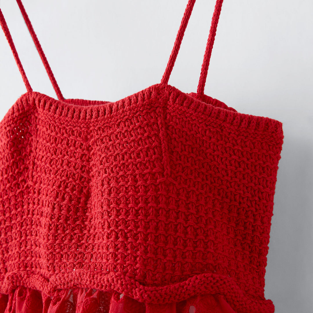 Moudda ZARA - T-shirt combiné crochet et broderie - Tunisie 3