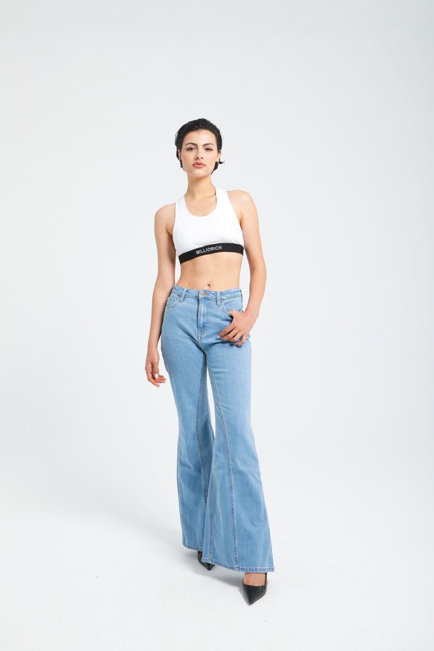 Moudda Billiorich - Jean Évasé Taille Haute Femme - 1