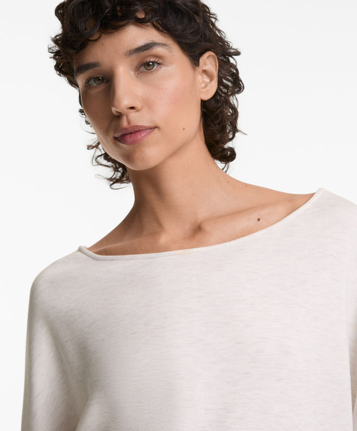 Moudda Oysho - Sweat Manches Longues Off-Shoulder - Soft Interlock - Tunisie 3