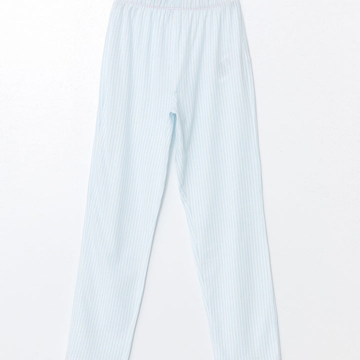 Moudda LC Waikiki - Pyjama en jersey manches longues moyen Fille Imprimé en blanc - Tunisie 3