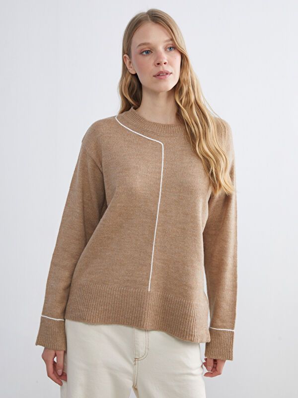 Moudda LC Waikiki - Pull-over épais en tricot cv pour Femmes - Tunisie 1