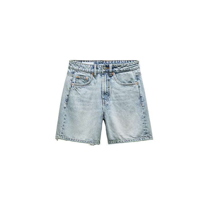 Moudda ZARA - Bleu clair – short classique droit taille mi-haute - Tunisie 3