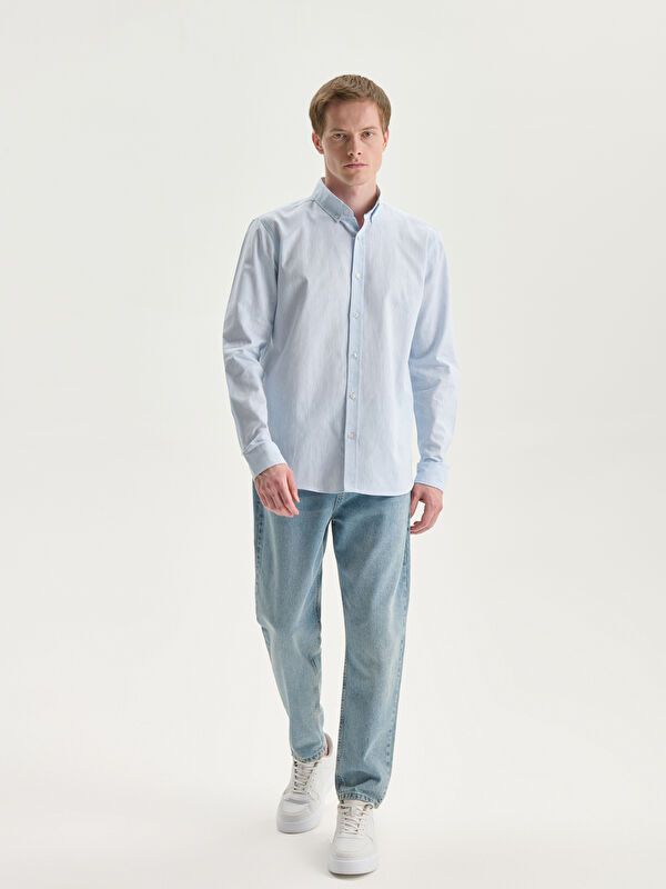 Moudda LC Waikiki - Chemise tissée à manches longues pour Hommes - Tunisie 2