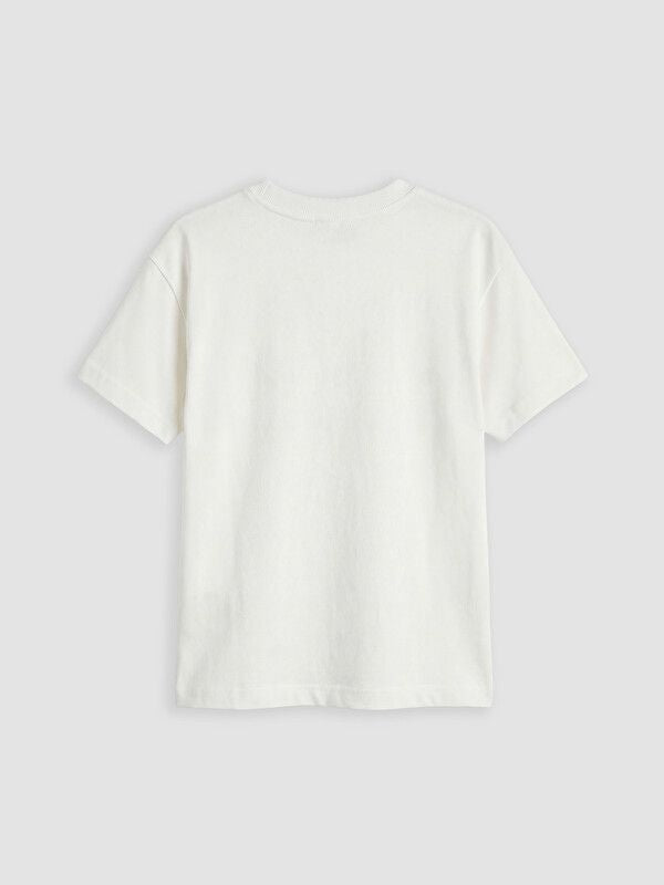 Moudda LC Waikiki - T-shirt manches courtes en jersey pour Garçon couleur Écru - Tunisie 2