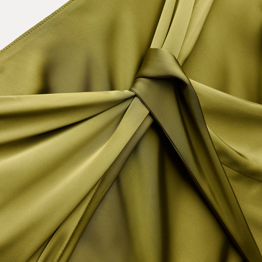 Moudda ZARA - Combinaison satin asymétrique boucle dorée - Tunisie 5