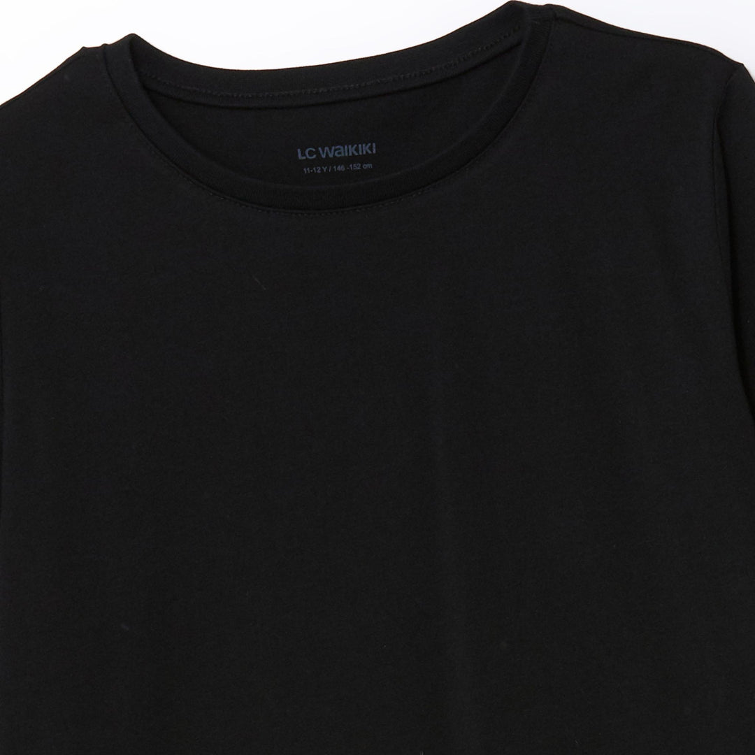 Moudda LC Waikiki - Body jersey basique manches longues Fille Noir - Tunisie 2