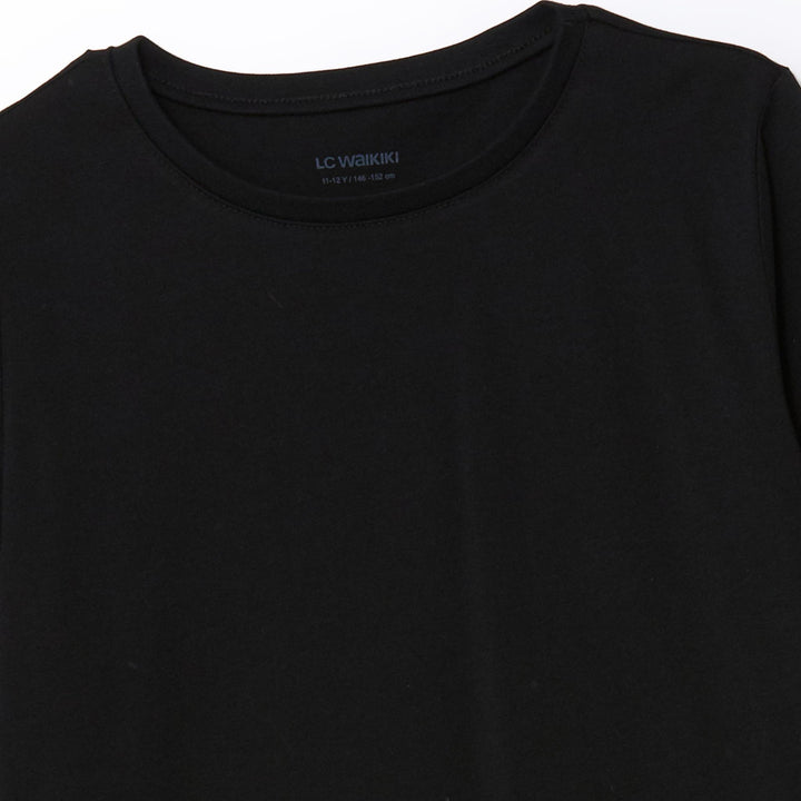 Moudda LC Waikiki - Body jersey basique manches longues Fille Noir - Tunisie 2