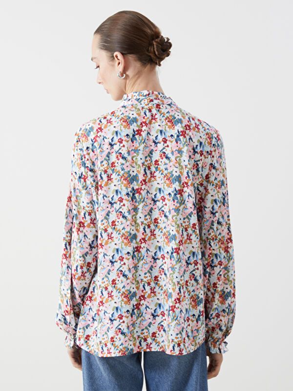 Moudda LC Waikiki - Chemise tissée imprimée cv à manches longues pour Femmes - Tunisie 4