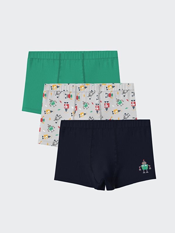 Moudda LC Waikiki - Boxer en jersey pour Garçon couleur Gris clair imprimé - Tunisie 1