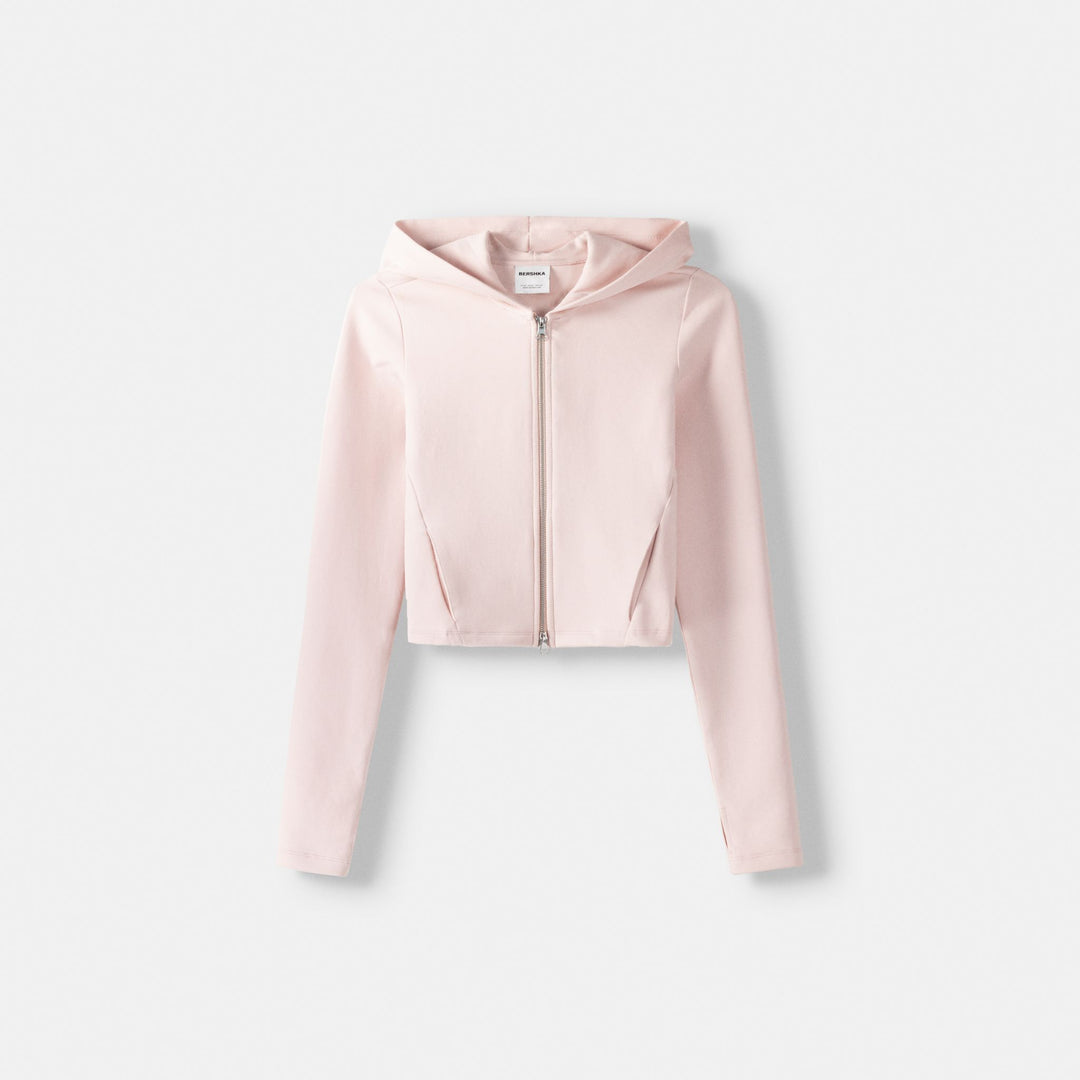 Moudda BERSHKA - Veste à Capuche Stretch en Interlock - Tunisie 1