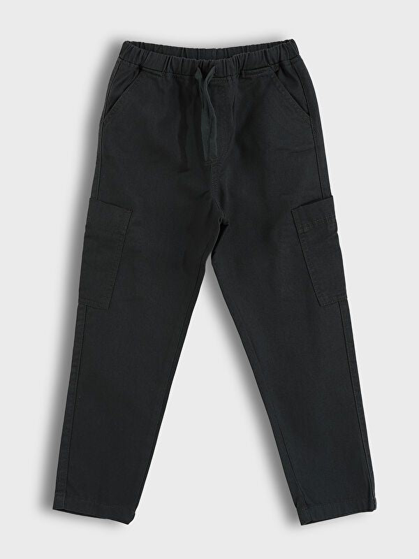 Moudda LC Waikiki - Pantalon tissé épais basique Garçon Anthracite - Tunisie 1