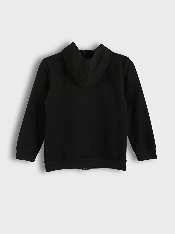 Moudda LC Waikiki - Cardigan basique en jersey Garçon Noir - Tunisie 2