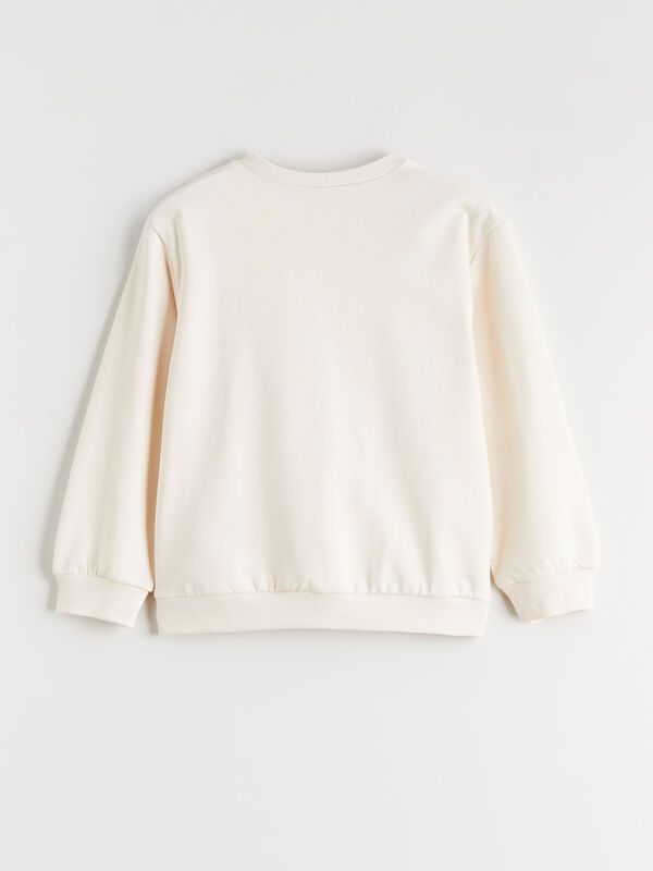 Moudda LC Waikiki - Ensemble en jersey filles couleur Écru imprimé pour filles - Tunisie 3