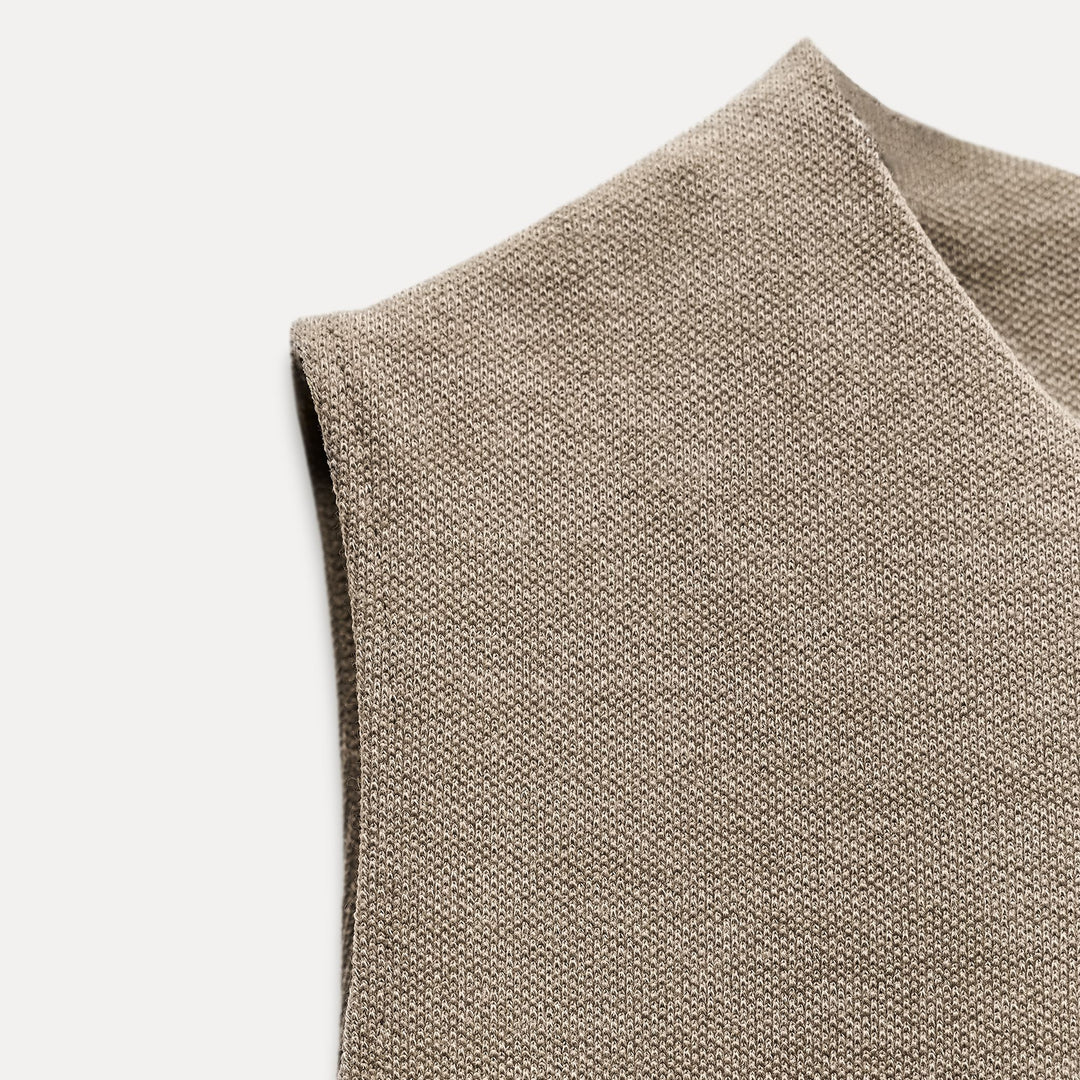 Moudda ZARA - Top Sans Manches Col Rond Piqué - Tunisie 3