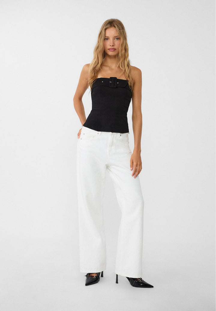Moudda STRADIVARIUS - Top en Bengaline avec Boucle - Tunisie 3