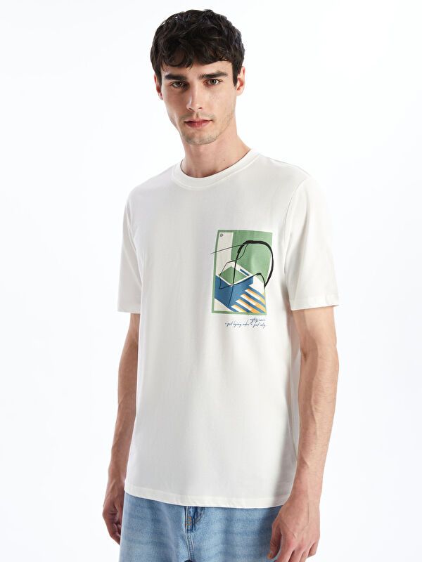 Moudda LC Waikiki - T-shirt imprimé manches courtes en jersey - Tunisie 1