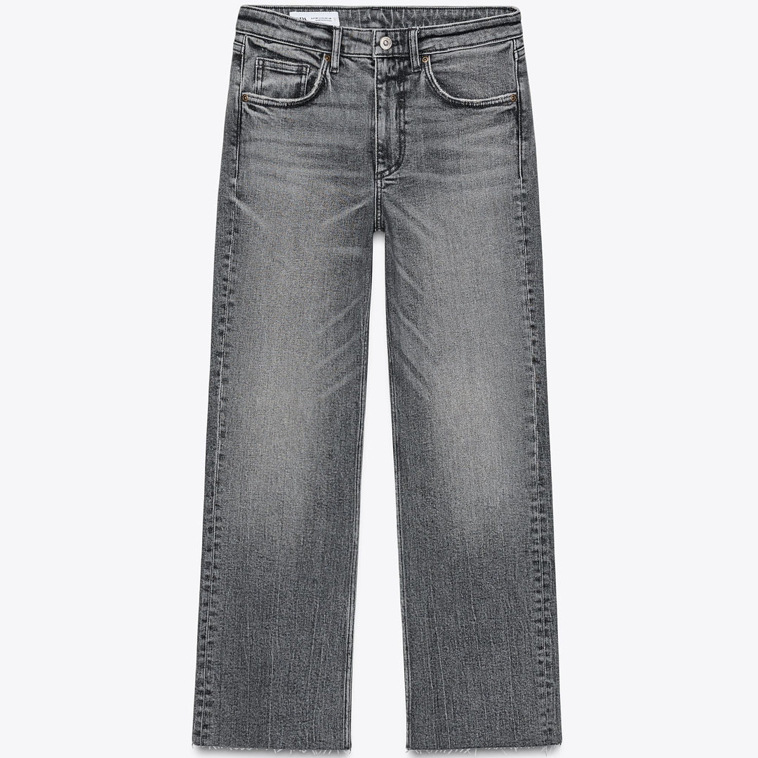 Moudda ZARA - Pantalon Flare Cropped - 5 Poches & Taille Haute - Tunisie 1