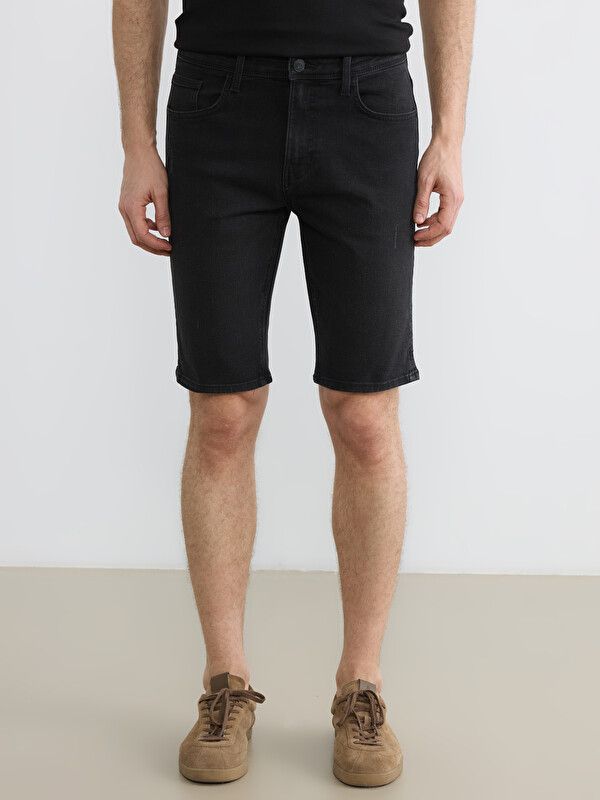 Moudda LC Waikiki - Bermuda en denim pour Homme couleur Rodeo noir - Tunisie 2