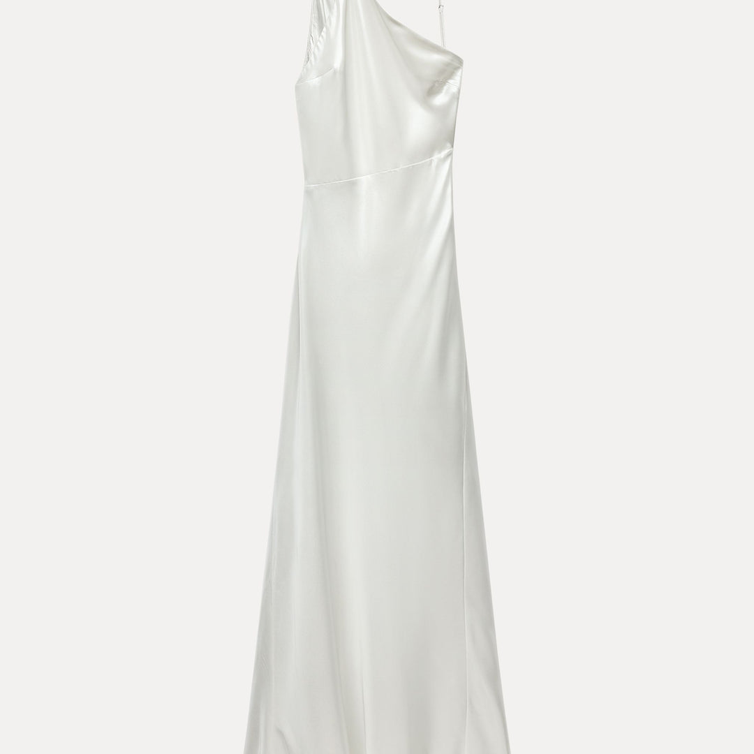Moudda ZARA - Robe longue effet métallisé asymétrique dos ouvert drapée - Tunisie 1