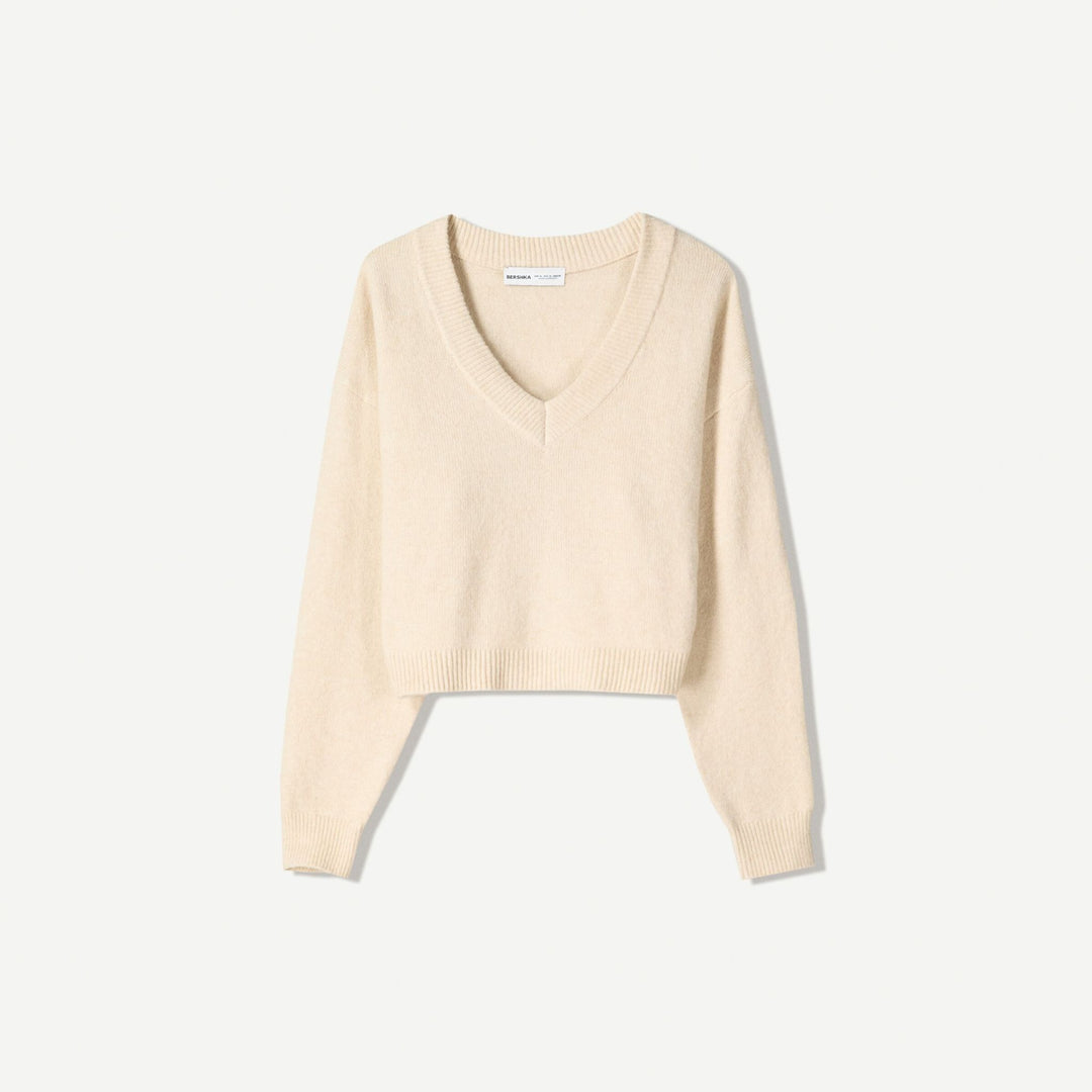 Moudda BERSHKA - Pull Crop - Col Piqué - Tunisie 1