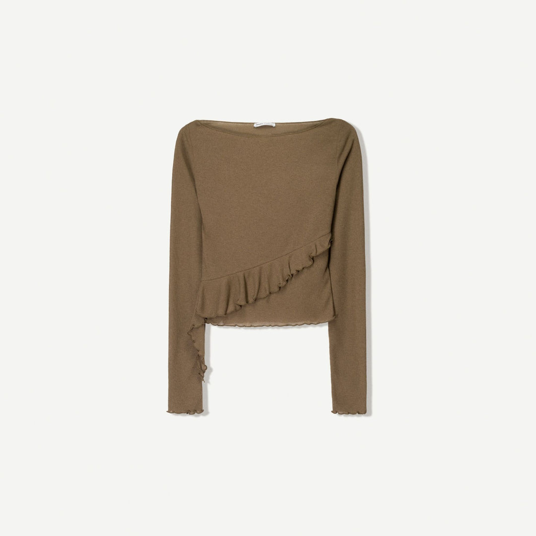 Moudda BERSHKA - T-Shirt - Volants & Tissu Fin - Tunisie 1