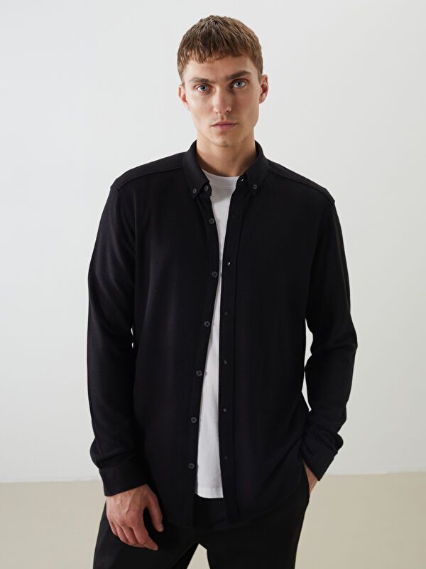 Moudda LC Waikiki - Chemise tissée à manches longues pour Hommes - Tunisie 1