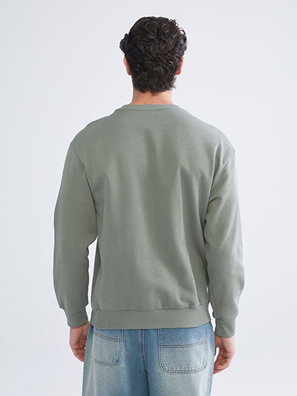 Moudda LC Waikiki - Sweatshirt en jersey Homme Vert terne - Tunisie 4