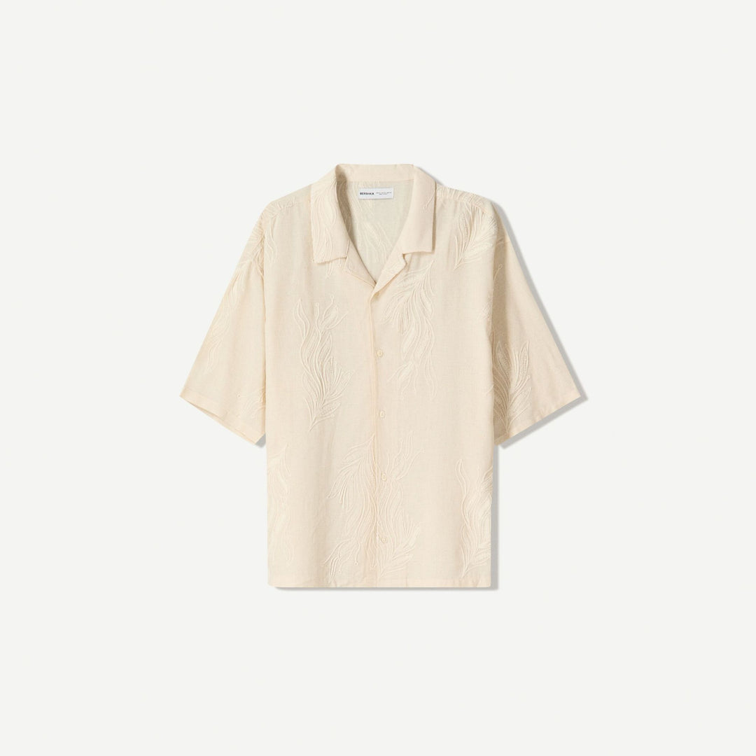 Moudda BERSHKA - Chemise Relax Rustique - Broderie - Tunisie 1