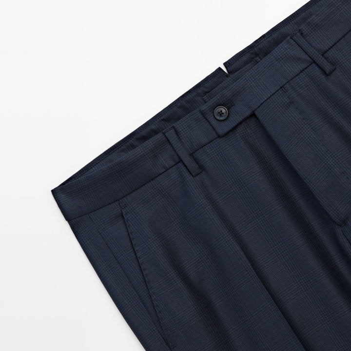 Moudda Massimo Dutti - Pantalon costume carreaux bleus - Tunisie 4